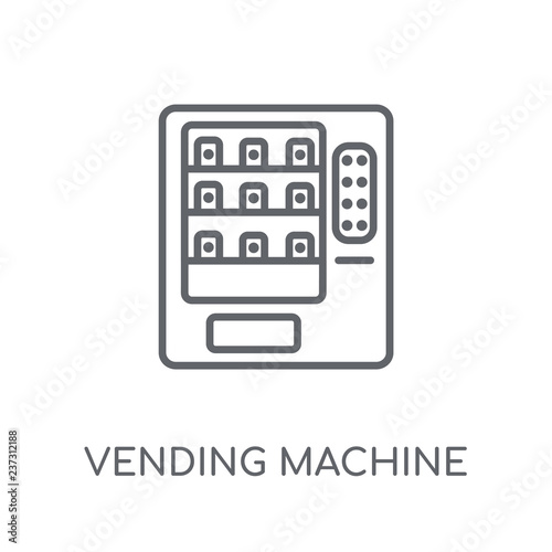Vending machine linear icon. Modern outline Vending machine logo concept on white background from Hotel and Restaurant collection