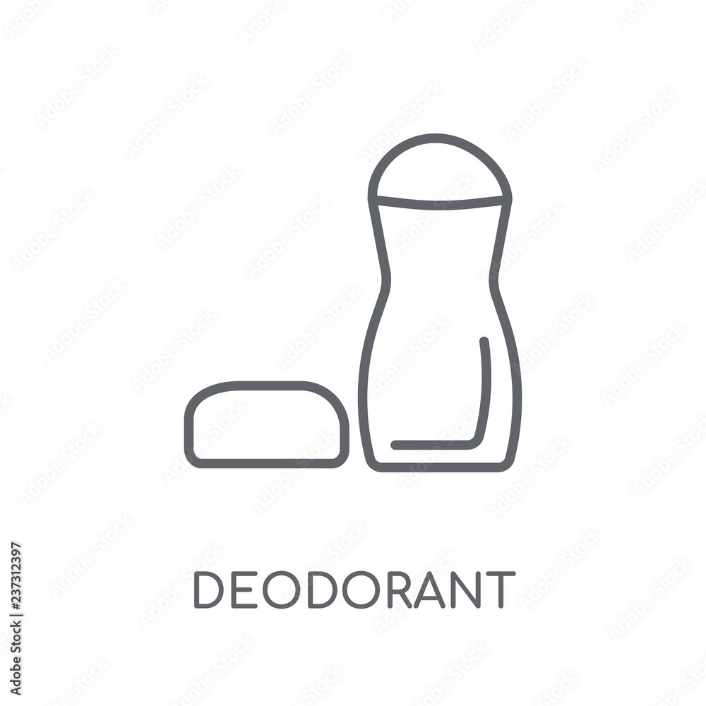 Vecteur Stock Deodorant linear icon. Modern outline Deodorant logo concept  on white background from Hygiene collection | Adobe Stock