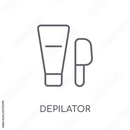 Depilator linear icon. Modern outline Depilator logo concept on white background from Hygiene collection
