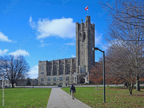 Canadian gothic college building, University College at the University of Western Ontario