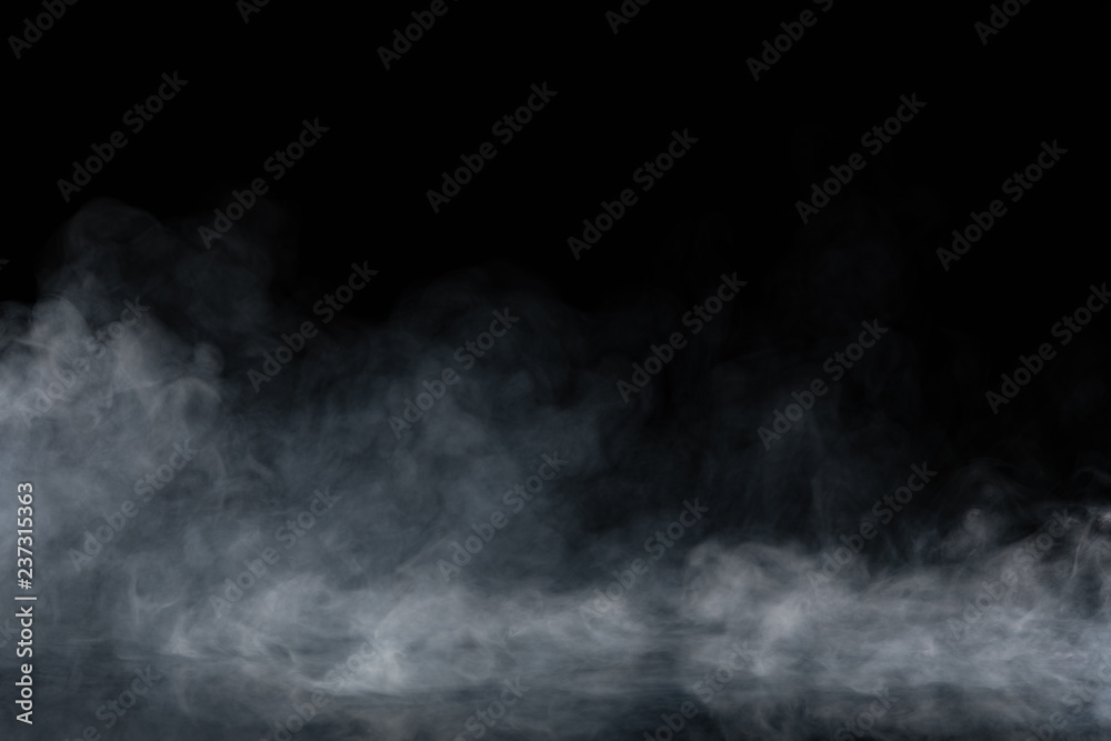 Abstract Smoke on black Background