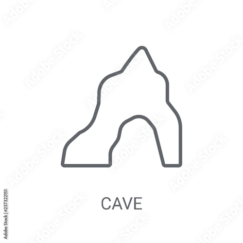 cave icon. Trendy cave logo concept on white background from Nature collection