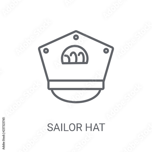 Sailor Hat icon. Trendy Sailor Hat logo concept on white background from Nautical collection