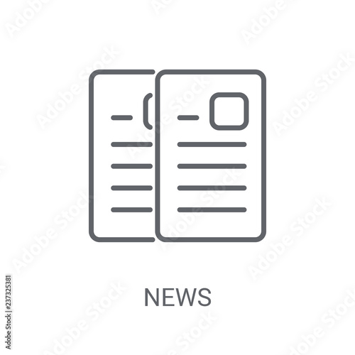 News icon. Trendy News logo concept on white background from Political collection