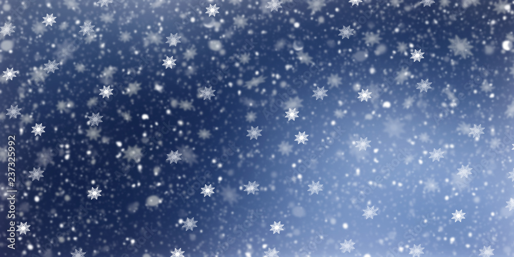 Christmas abstract background with snowflakes 