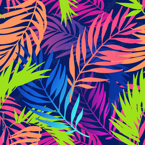Abstract colorful gradient summer seamless pattern.