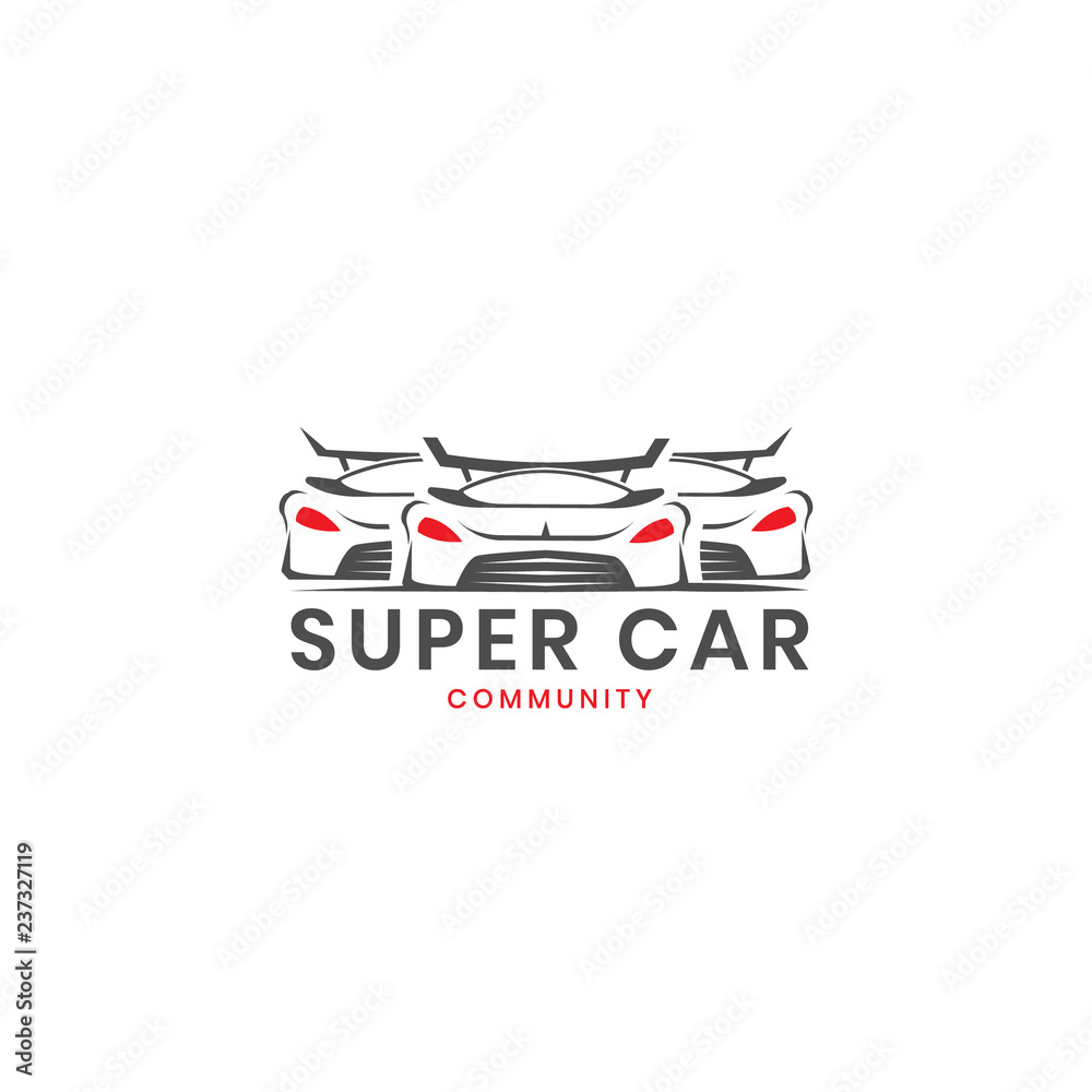 Super car community logo design inspiration