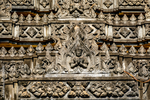 Canvas Print detail of temple in angkor cambodia, digital photo picture as a background