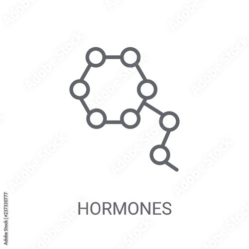 Hormones icon. Trendy Hormones logo concept on white background from sauna collection