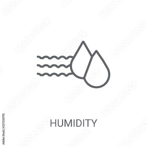 Humidity icon. Trendy Humidity logo concept on white background from sauna collection