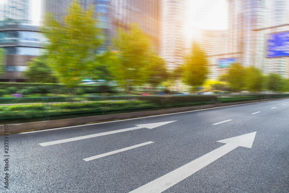 urban traffic road with cityscape in modern city of China