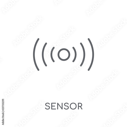 Sensor linear icon. Modern outline Sensor logo concept on white background from Smarthome collection photo