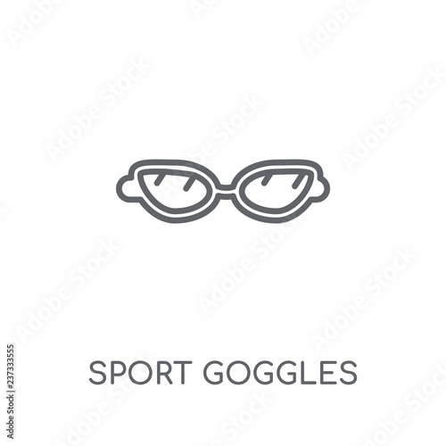 Sport Goggles linear icon. Modern outline Sport Goggles logo concept on white background from Sport collection