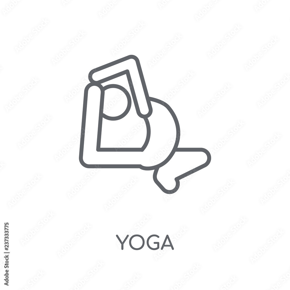 Obraz na plátně Yoga linear icon