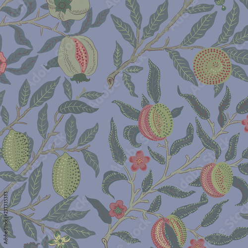 Fruit or Pomegranate by William Morris (1834-1896). Original from The MET Museum. Digitally enhanced by rawpixel.