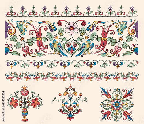 Vintage flourish ornament illustration