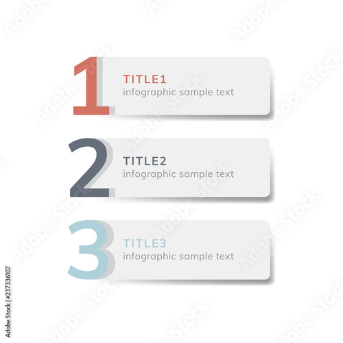 Numbered list business element vector