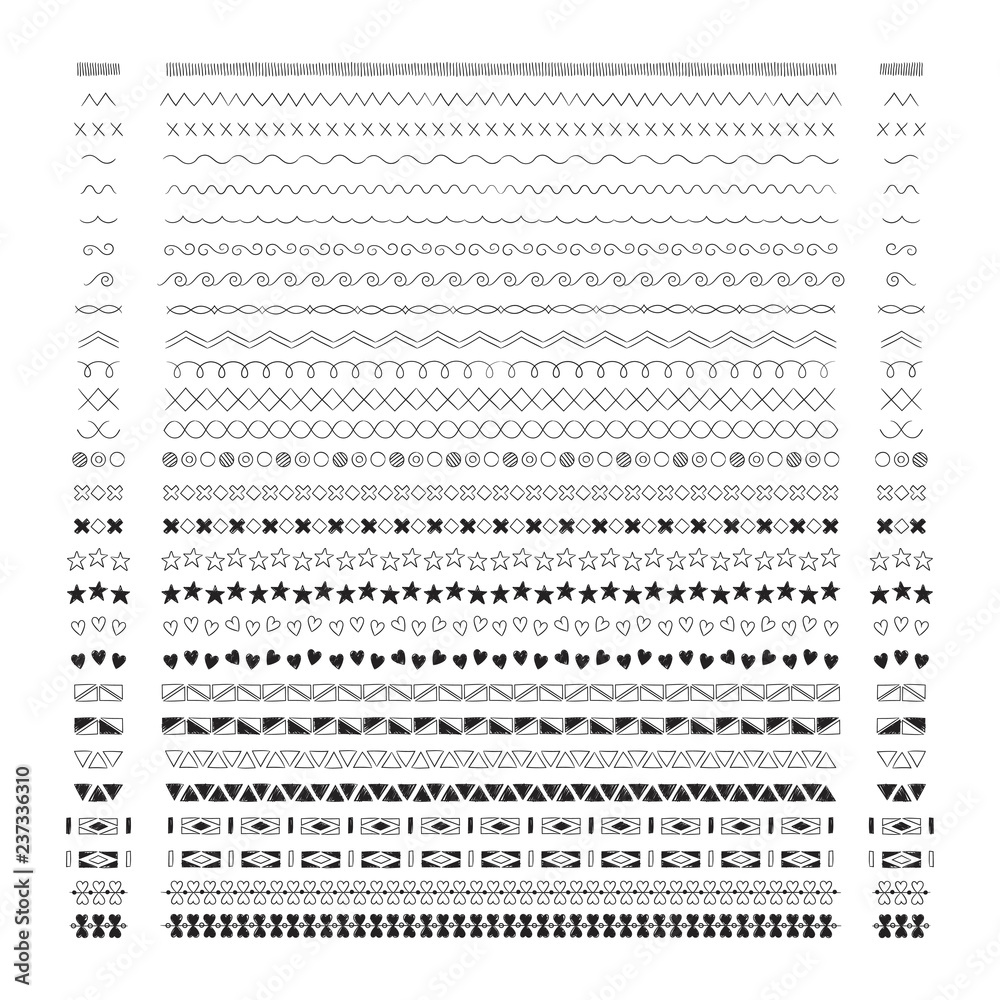 Divider line design elements vector collection Divider line design elements vector collection