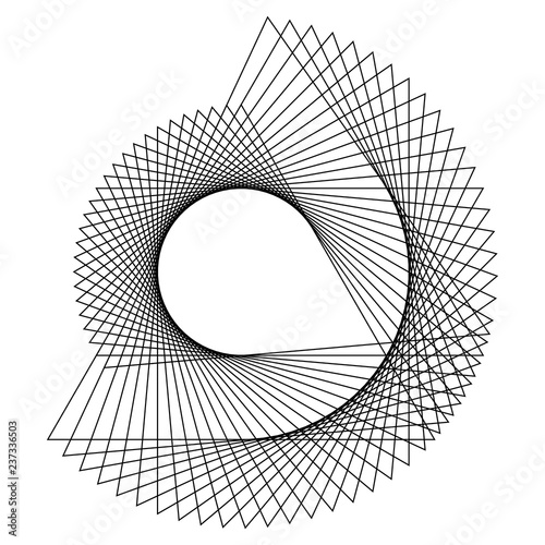 Abstract circular geometric element vector