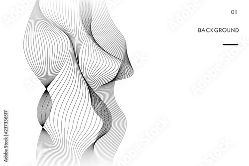 Data visualization dynamic wave pattern vector