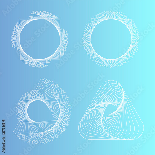 Abstract geometric elements set vector