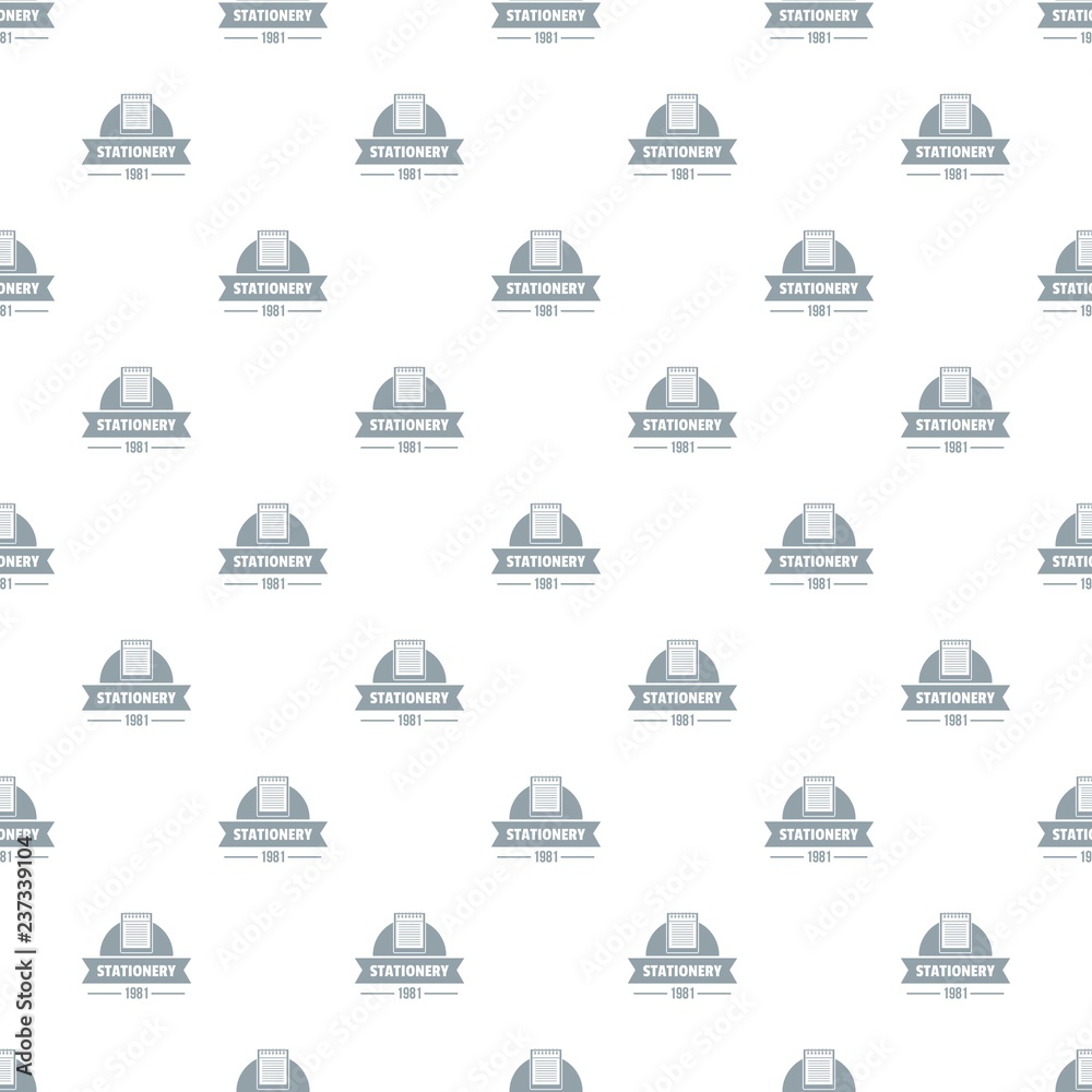 Fototapeta premium Learning stationery pattern vector seamless repeat for any web design