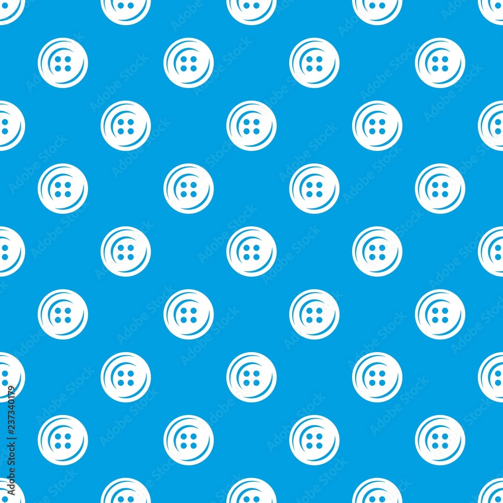 Fashion button pattern vector seamless blue repeat for any use