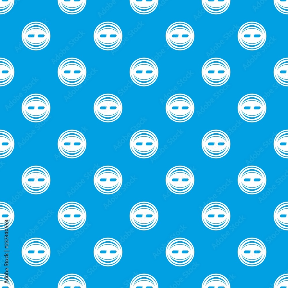 Decoration button pattern vector seamless blue repeat for any use