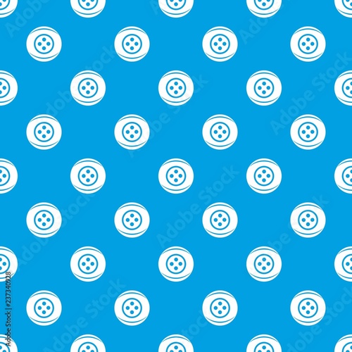 Clothing button pattern vector seamless blue repeat for any use