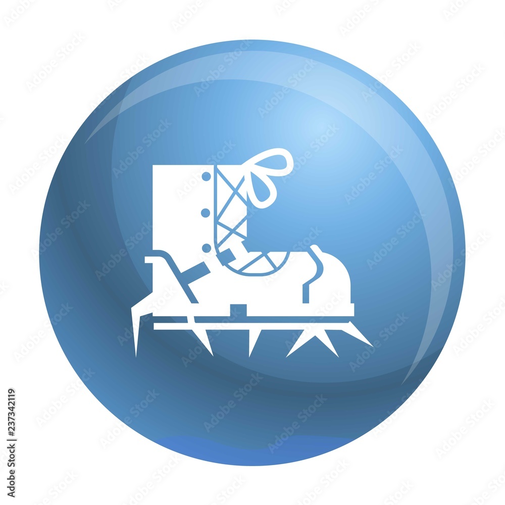 Climb spike boot icon. Simple illustration of climb spike boot vector icon for web design isolated on white background