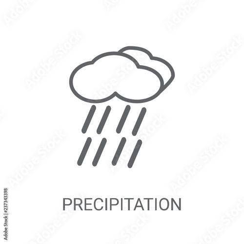 precipitation icon. Trendy precipitation logo concept on white background from Weather collection