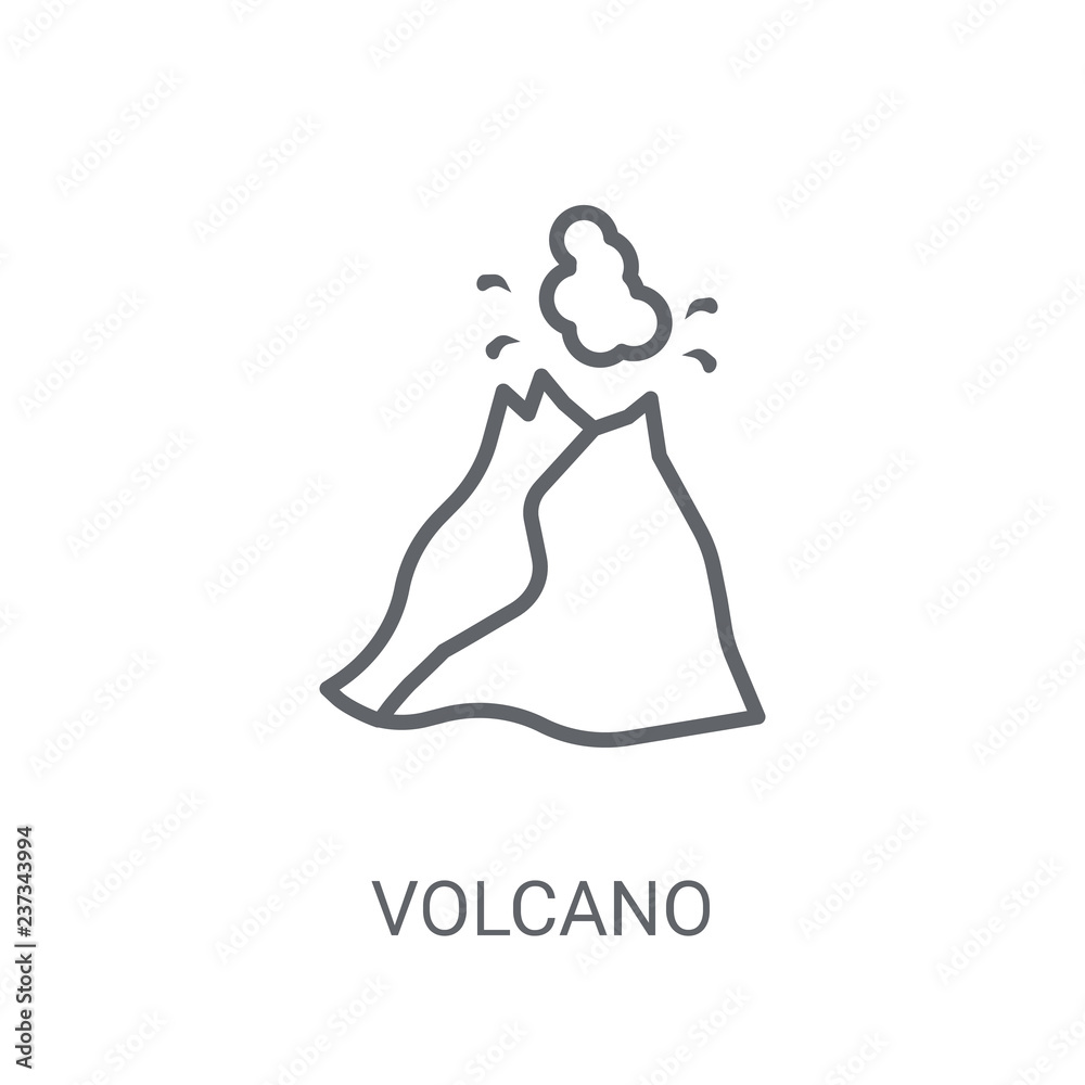 Volcano icon. Trendy Volcano logo concept on white background from Weather collection