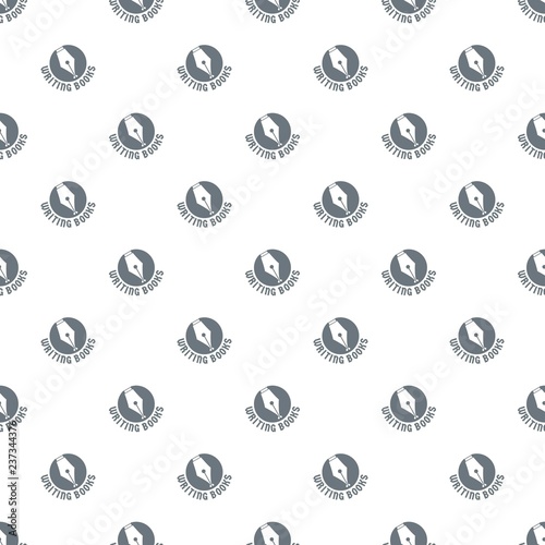 Writing book pattern vector seamless repeat for any web design