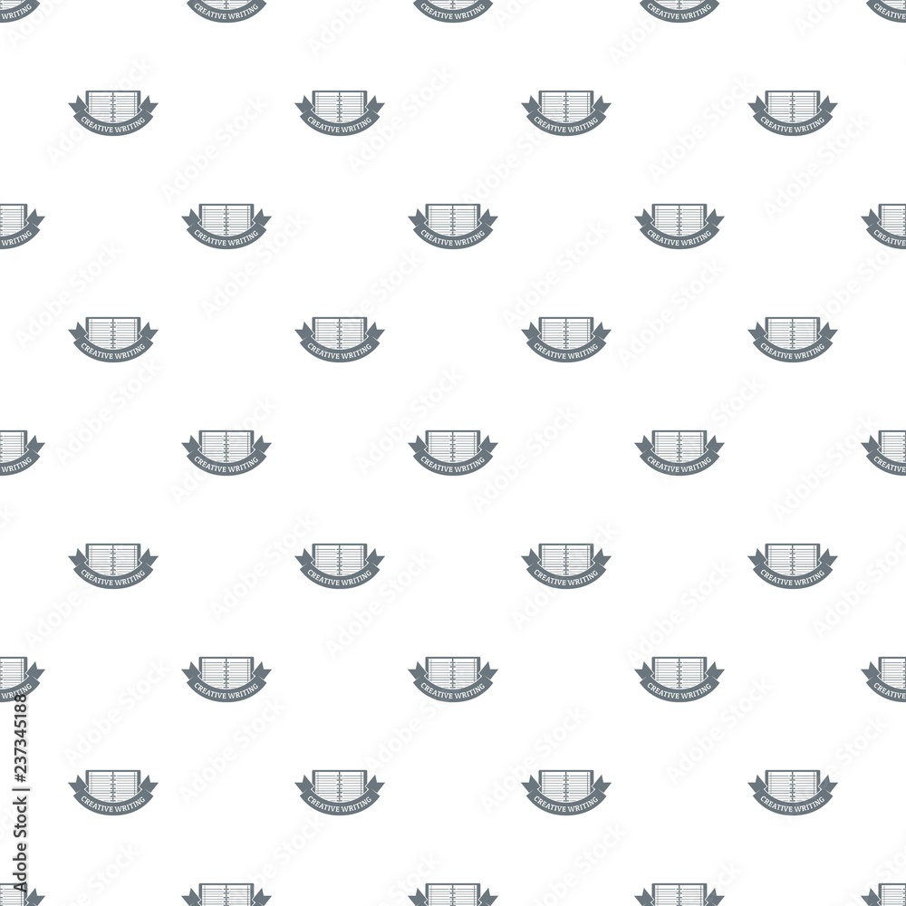 Creative writing pattern vector seamless repeat for any web design