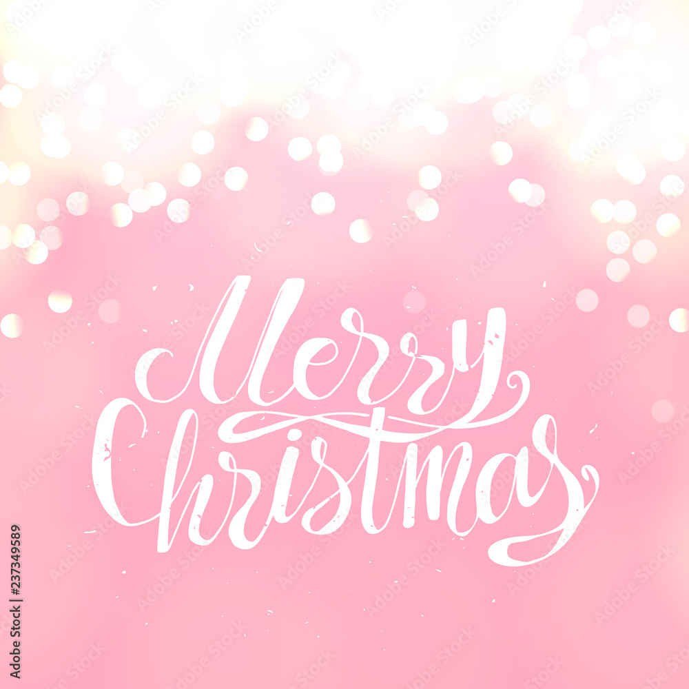 Merry Christmas creative winter greeting card and poster.