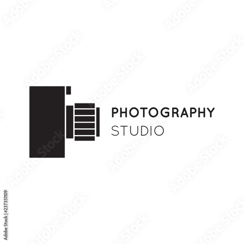 Photography line logo template © julia_khimich