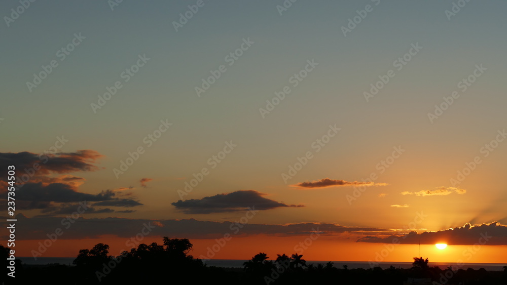 sunset in trinidad