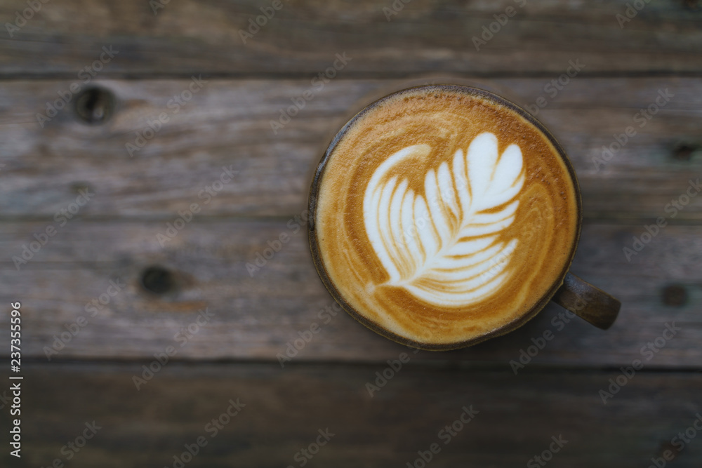 Cup of latte coffee Cup of latte coffee