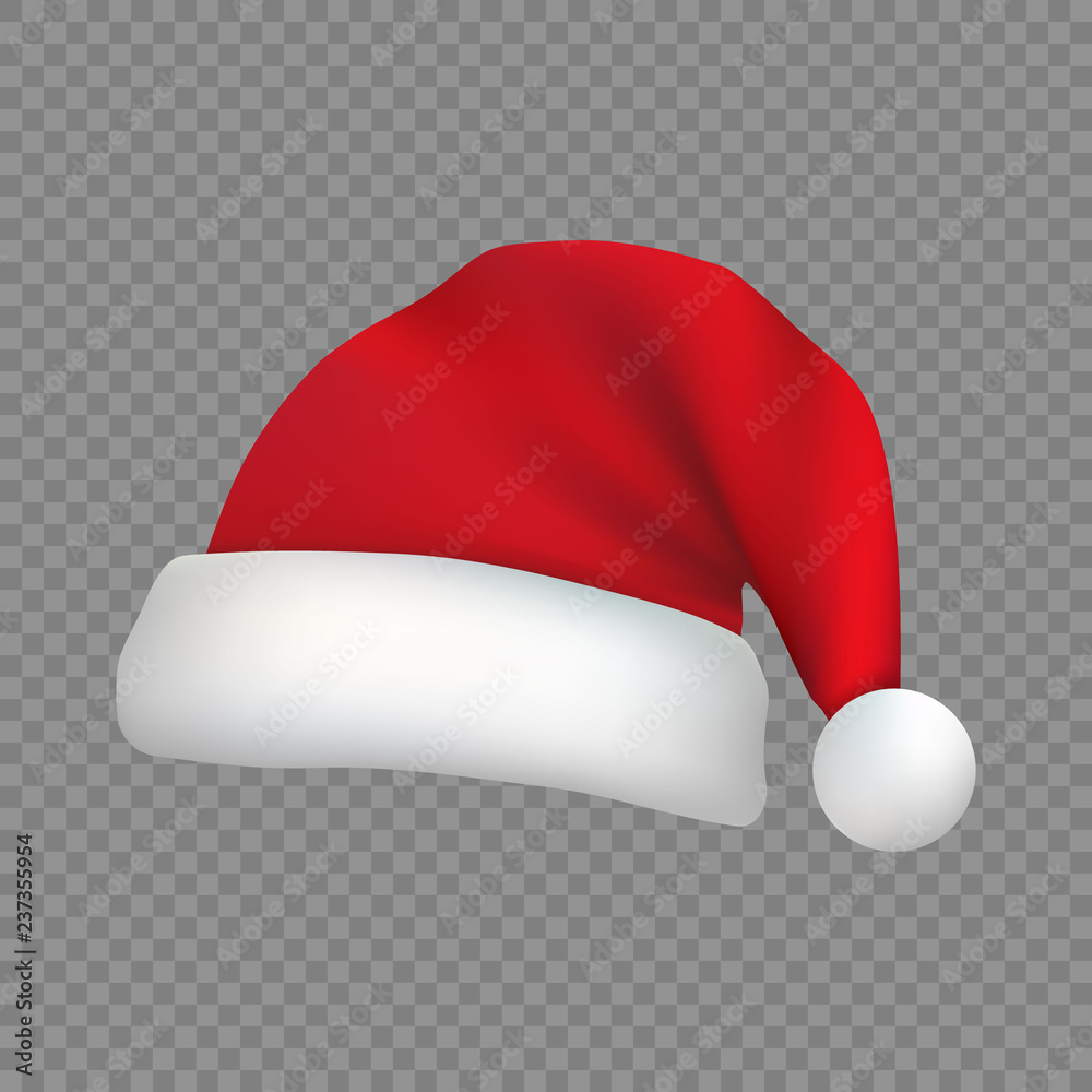 Christmas Santa Claus hat isolated Christmas Santa Claus hat isolated