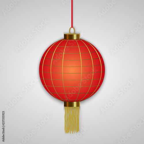 Chinese hanging red lanterns