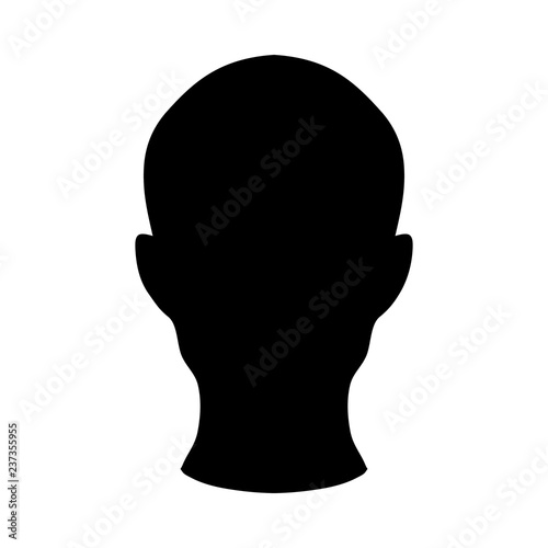 head silhouette. Vector illustration.