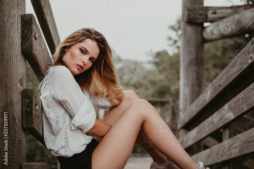 Portrait of young woman