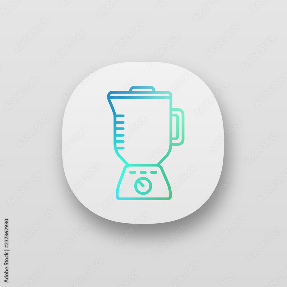 Electric blender with glass pitcher app icon Electric blender with glass pitcher app icon