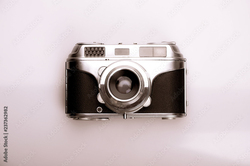 retro photo camera isolated