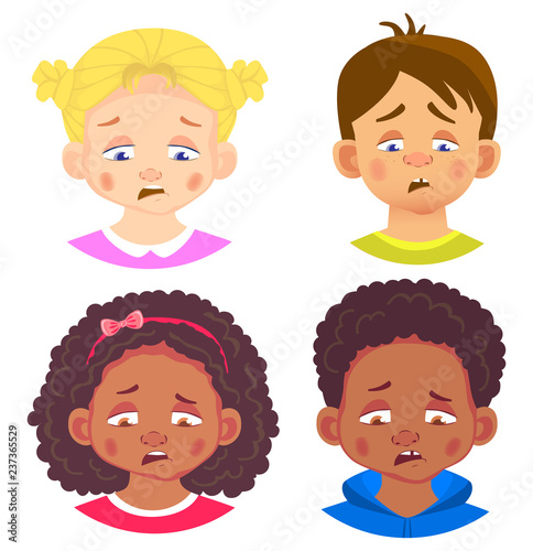 girls and boys character set