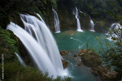 Waterfall Bondjok. North Vietnam.