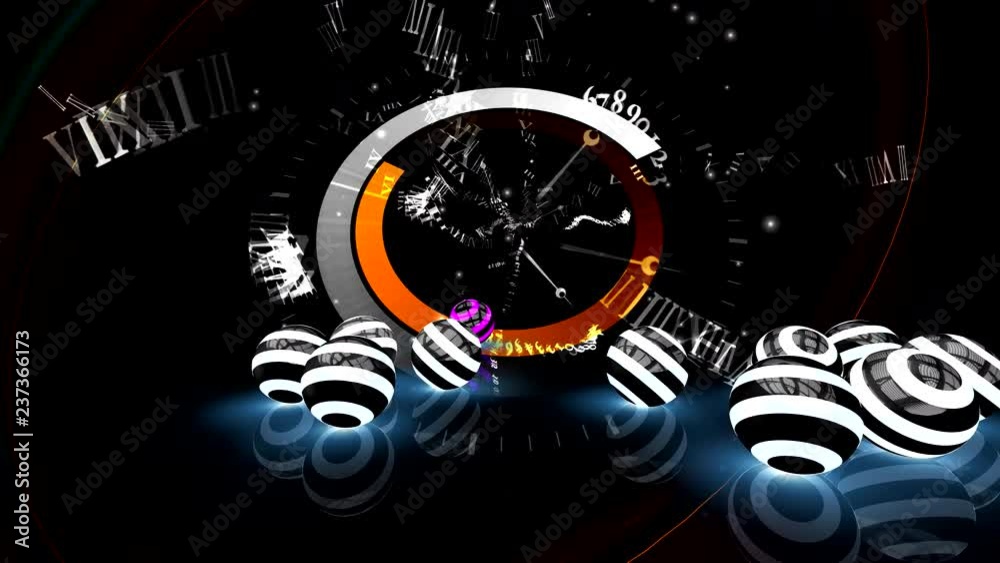 Space and time. Futuristic background. Allegory Space and time. Futuristic background. Allegory