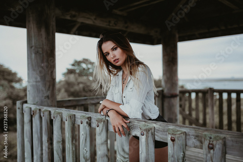 Portrait of young woman