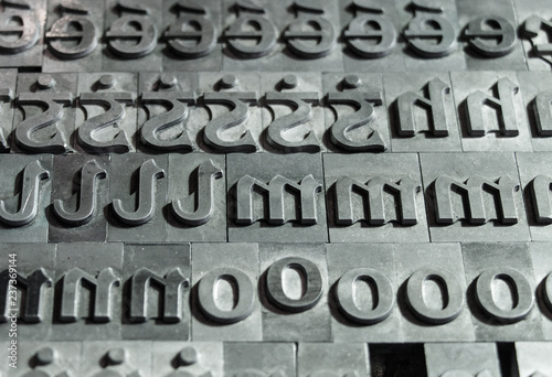 Old Irish font for printing machine © Jacek