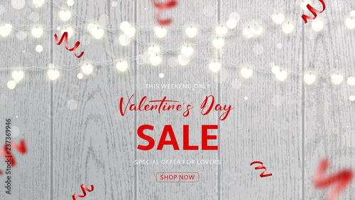 Beautiful background for Valentine's Day sale